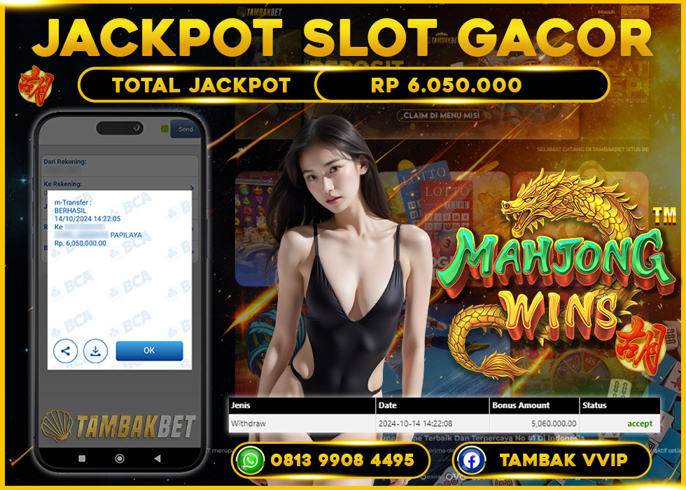 BUKTI JACKPOT MAHJONG WINS TAMBAKBET