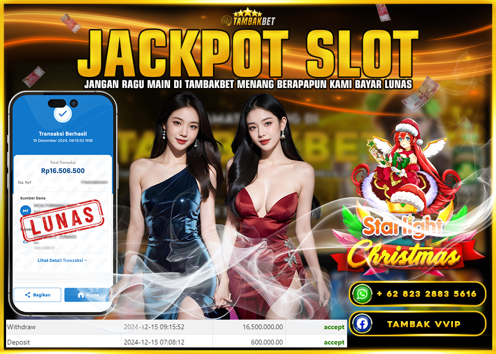 BUKTI JACKPOT SLOT STARLIGHT CHRISTMAS TAMBAKBET