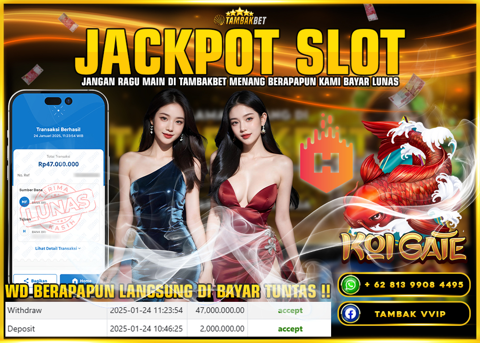 BUKTI JACKPOT SLOT KOI GATE HABANERO TAMBAKBET