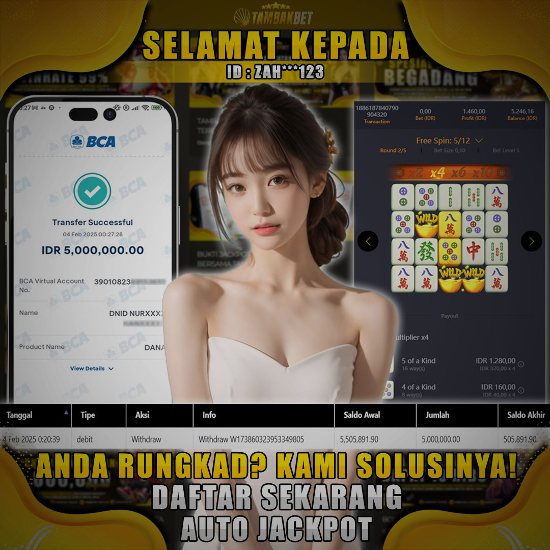 BUKTI JACKPOT SLOT MAHJONG WAYS GACOR